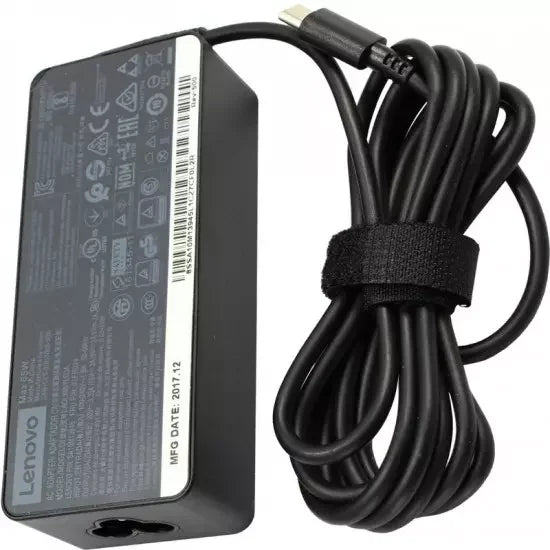 POWER ADAPTER 65W 5V/9V/15V/20V, USB-C, ORIGINAL LENOVO - eBuy UAE